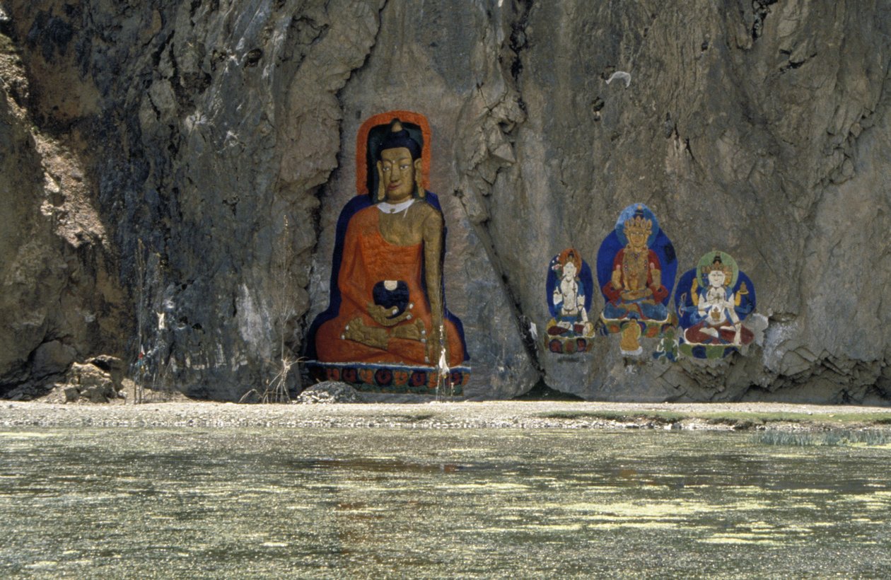 Buddhistiska hällmålningar i Tibet av Unknown