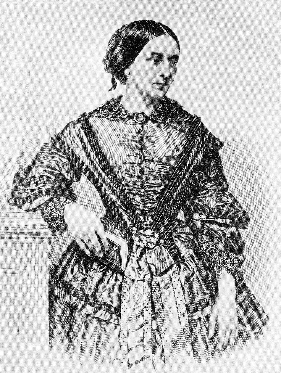 Clara Schumann, hustru till Robert Schumann av Unknown