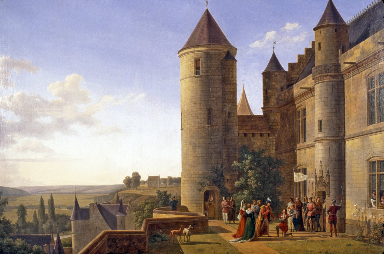 Indre & Loire N* 183 - Chateau de Loches - Möte mellan Karl VII och Jeanne d