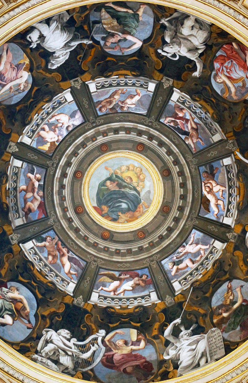 Interiör av Madonna della Ghiara, Reggio Emilia, Emilia-Romagna, Italien av Unknown