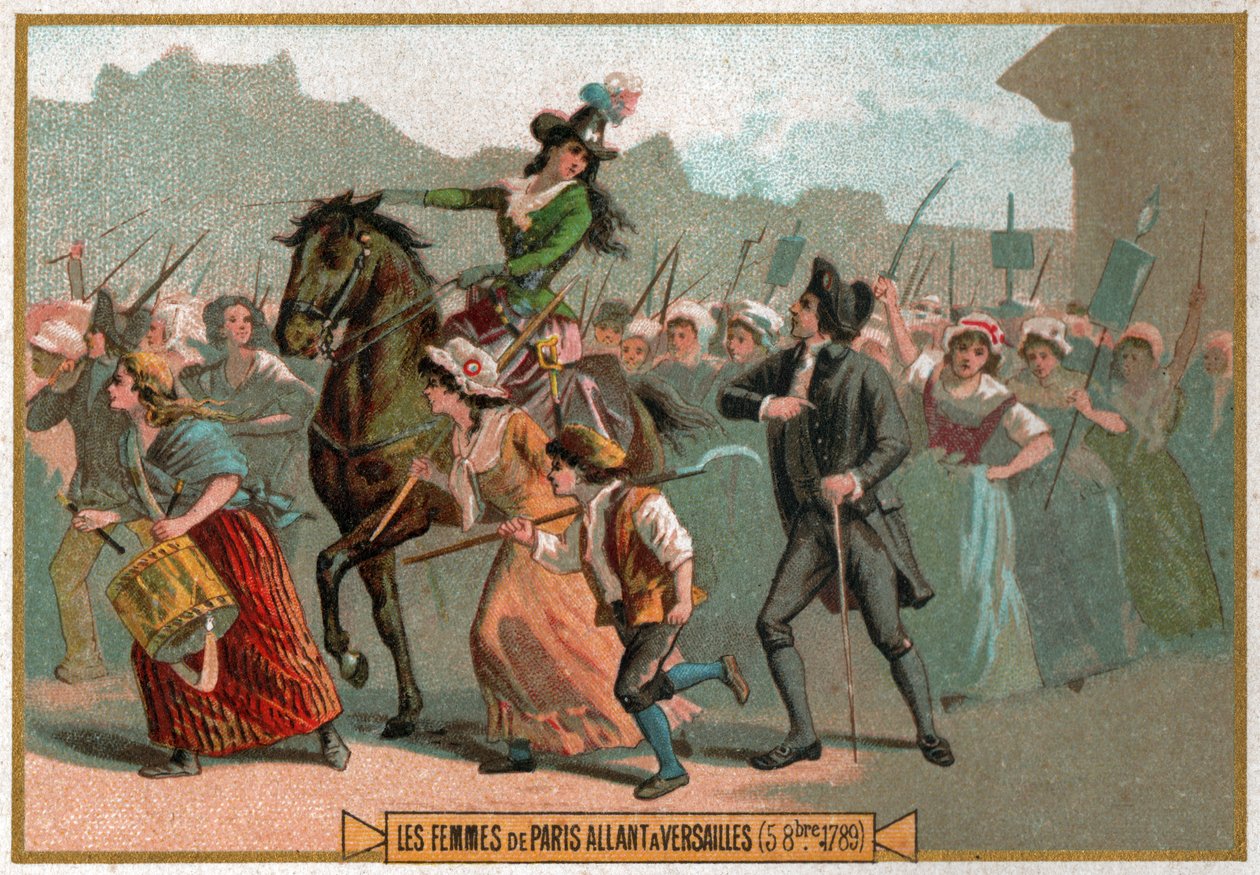 Dagen den 5 oktober. Dammarsch på Versailles. av Unknown