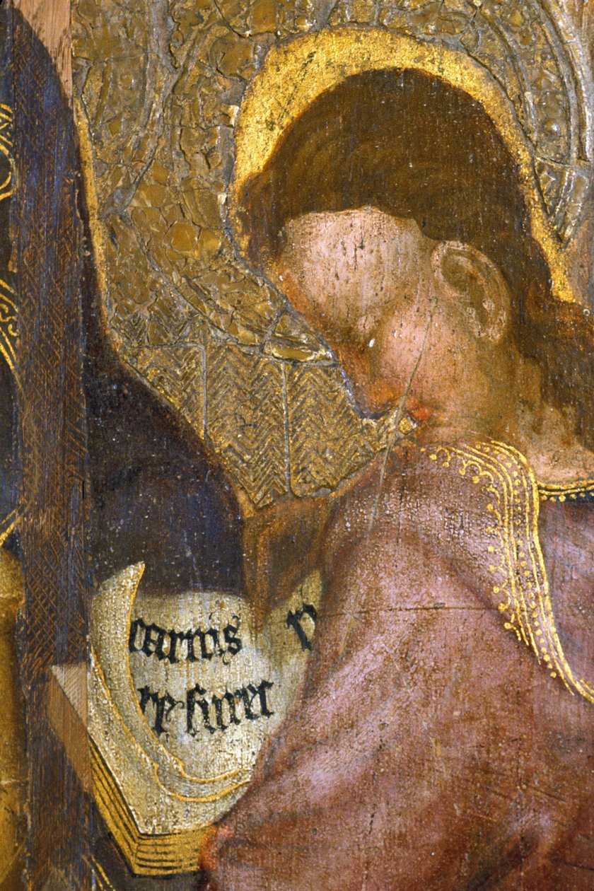 Picardie 080 - Laon - Museum - "" The Apotres"" (detalj) - Master of the Hours of Rohan - oljemålning på 1400-talets ek av Unknown