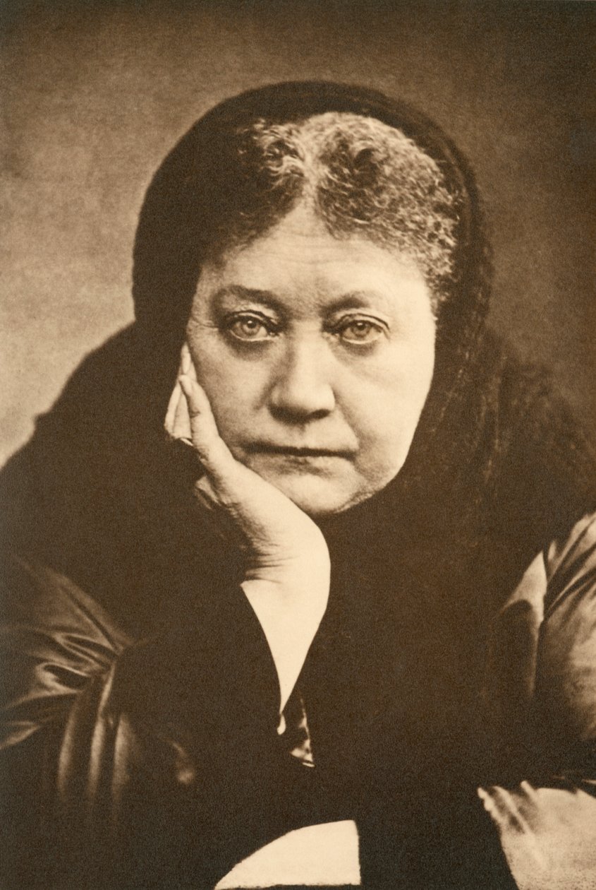 Porträtt av Helena Blavatsky, ca 1880 av Unknown