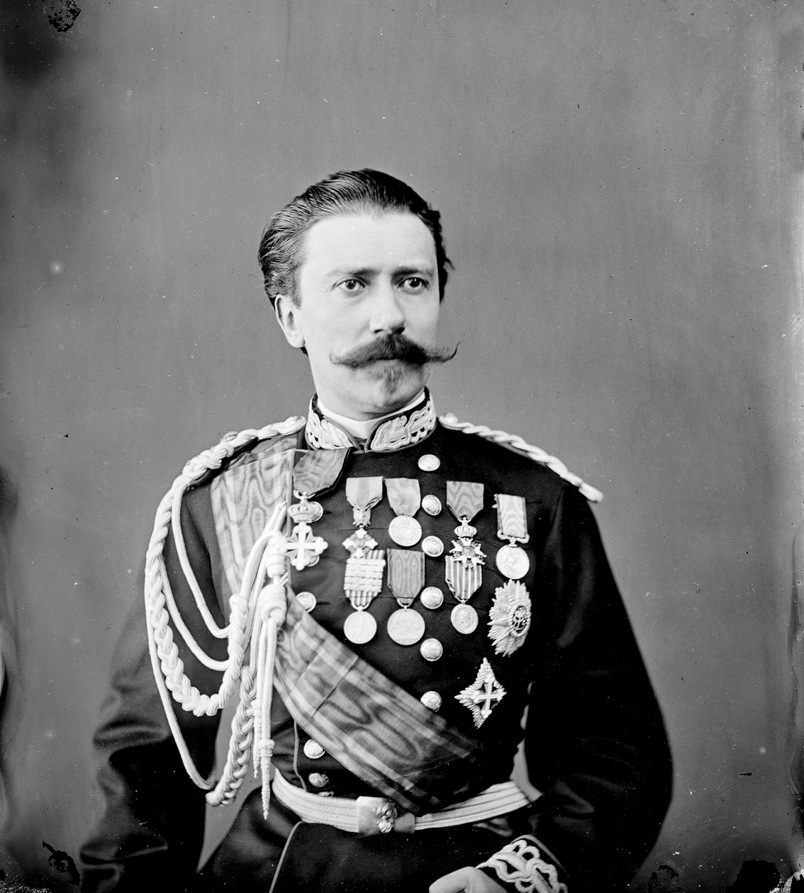 Porträtt av general Hector Bertolè-Viale (1829 - 1892), krigsminister i kungariket Italien av Unknown