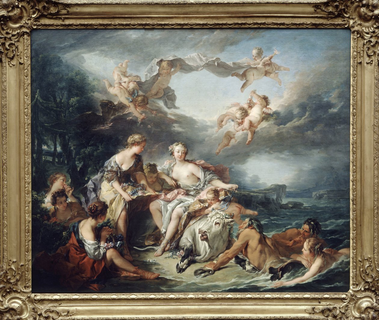 Europas bortförande - av Boucher, 1747, Louvren av Unknown
