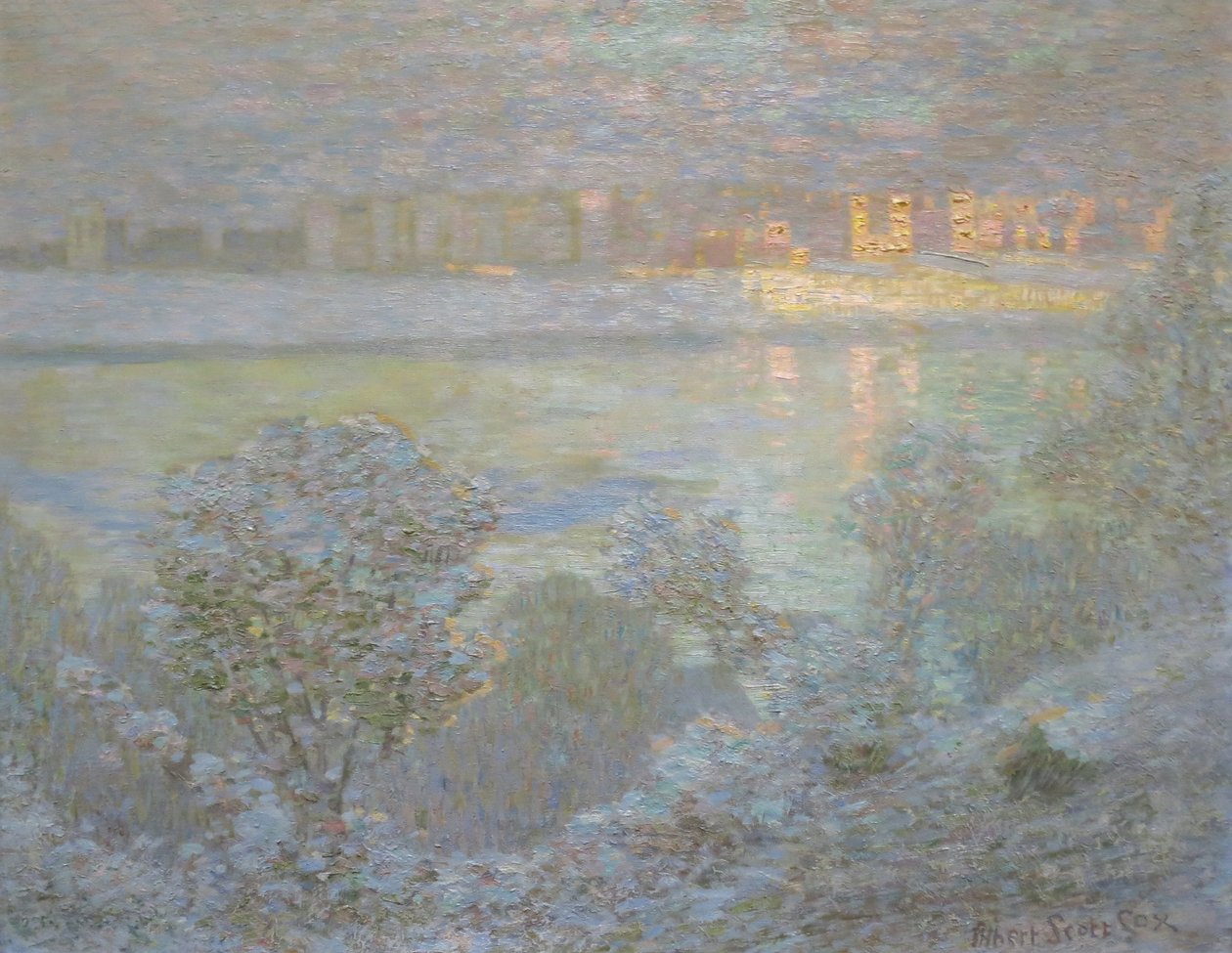 Central Park, New York, in Winter  av Albert Scott Cox