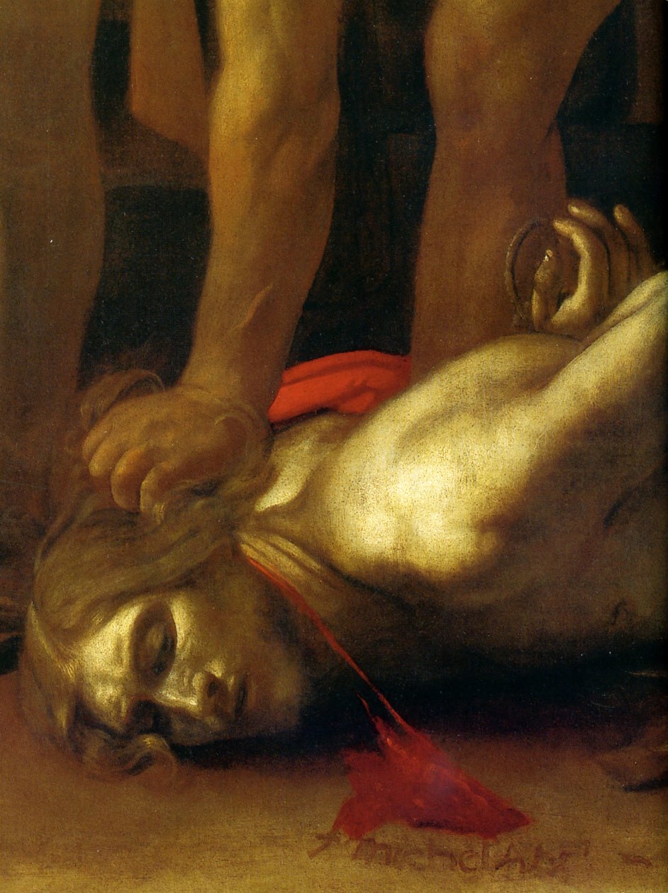 The beheading of St. John the Baptist av Michelangelo Merisi Caravaggio