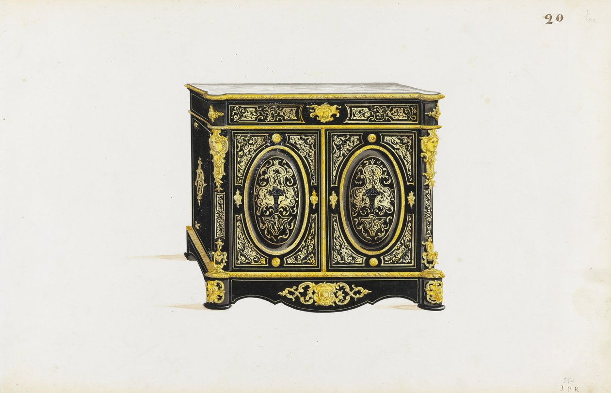 Design for a Cabinet in the Boulle Style av Pagny