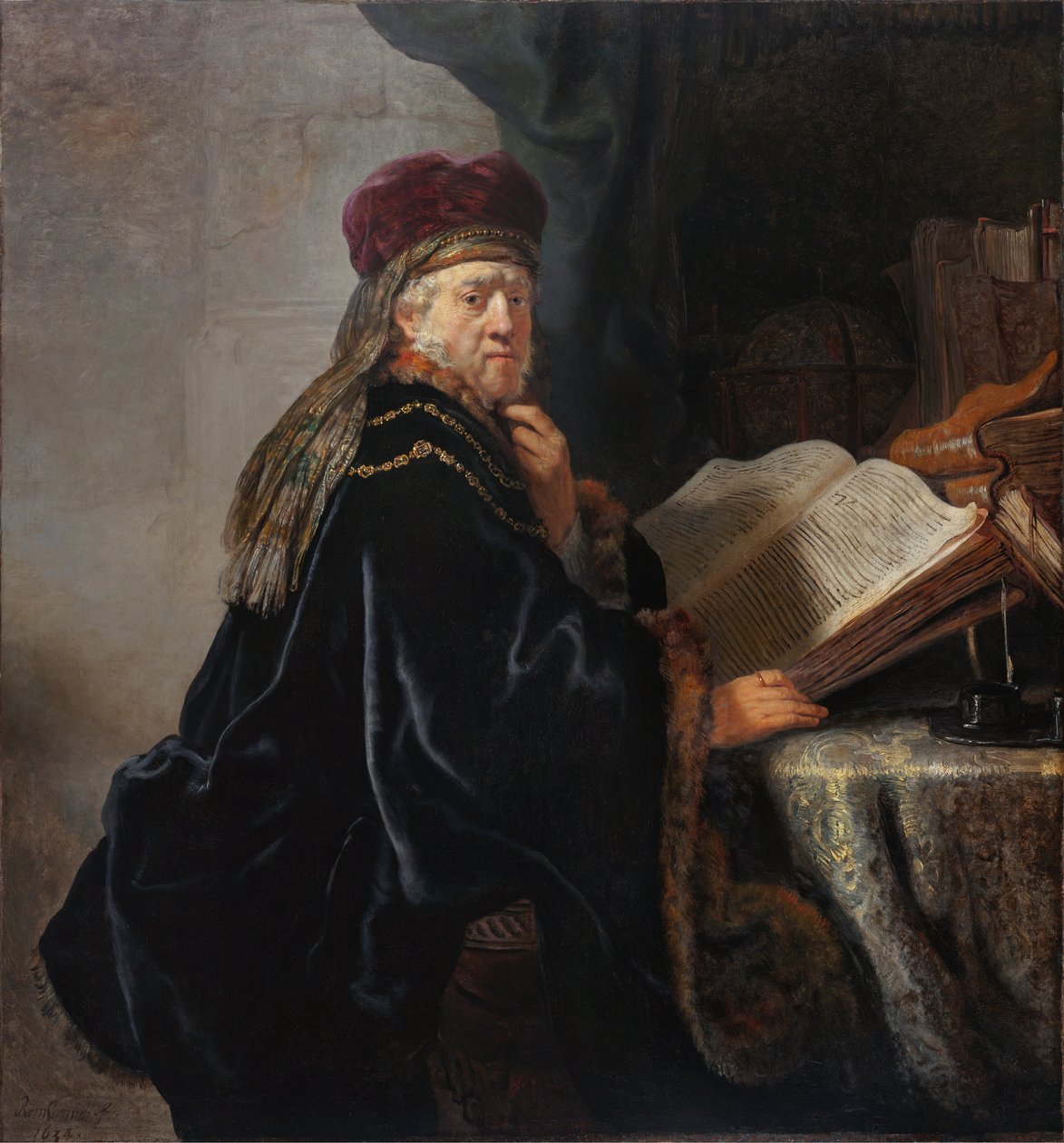 En forskare i hans arbetsrum av Rembrandt van Rijn