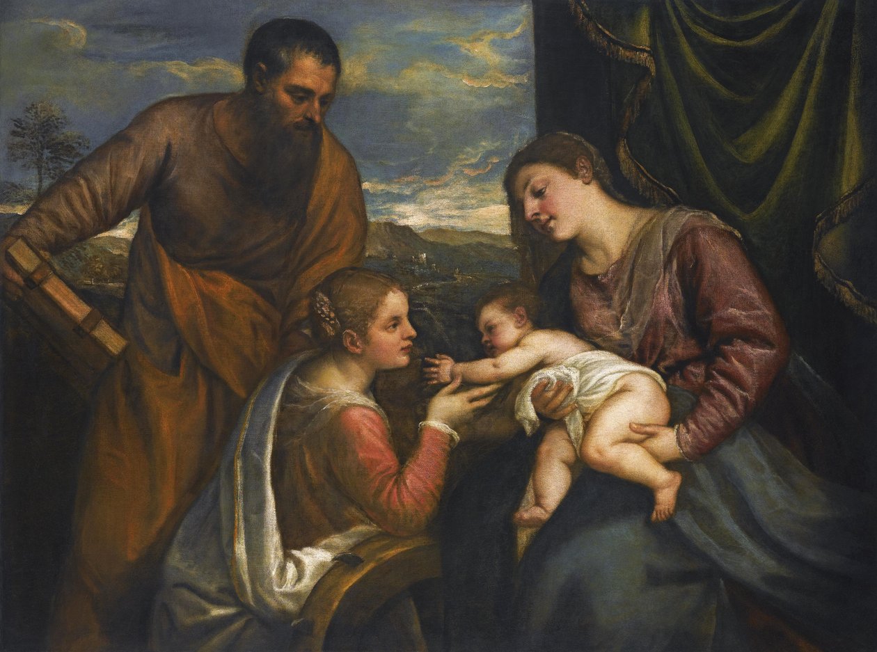 A Sacred Conversation av Tiziano Vecelli