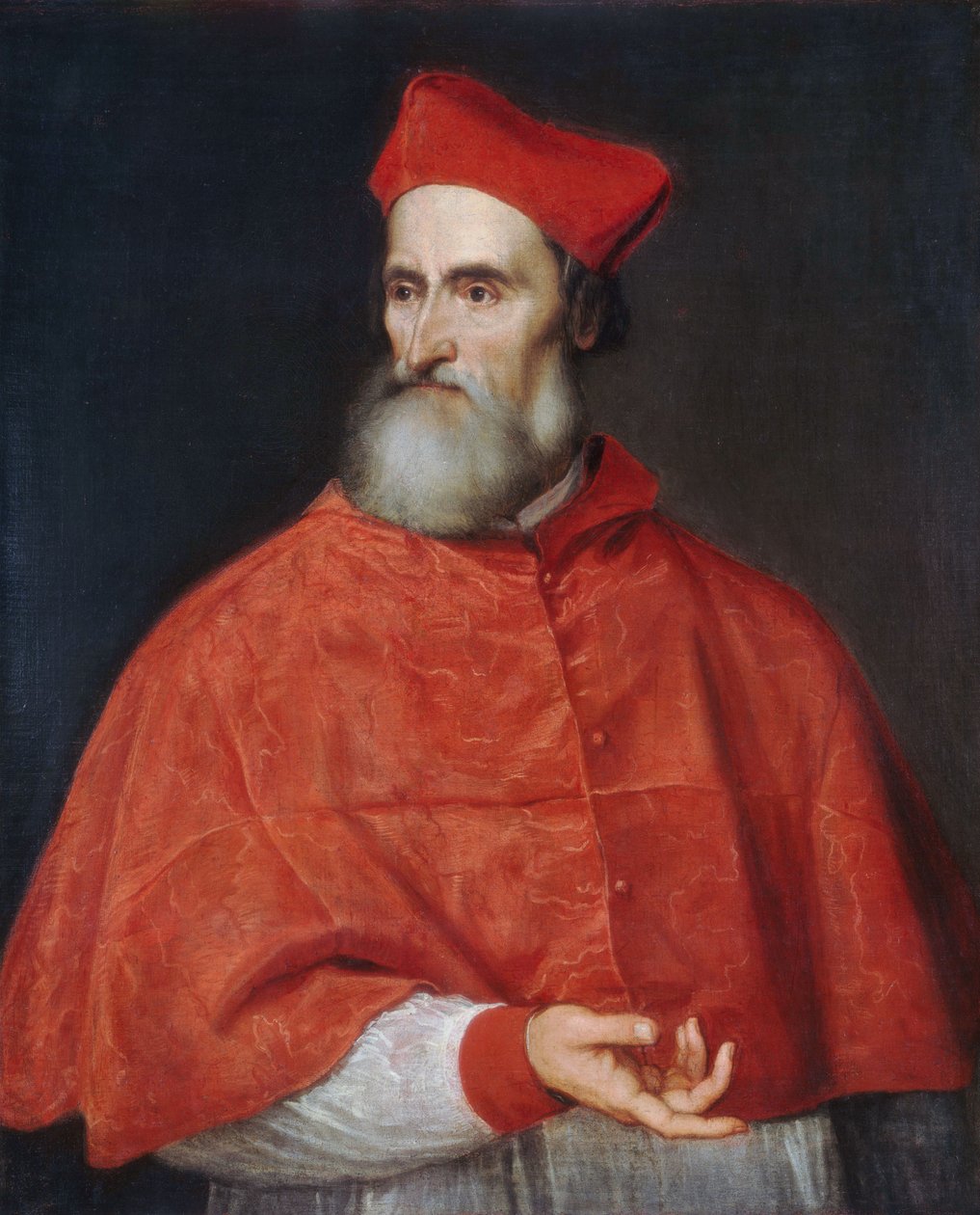 Porträtt av Pietro Bembo Cardinal av Tiziano Vecelli