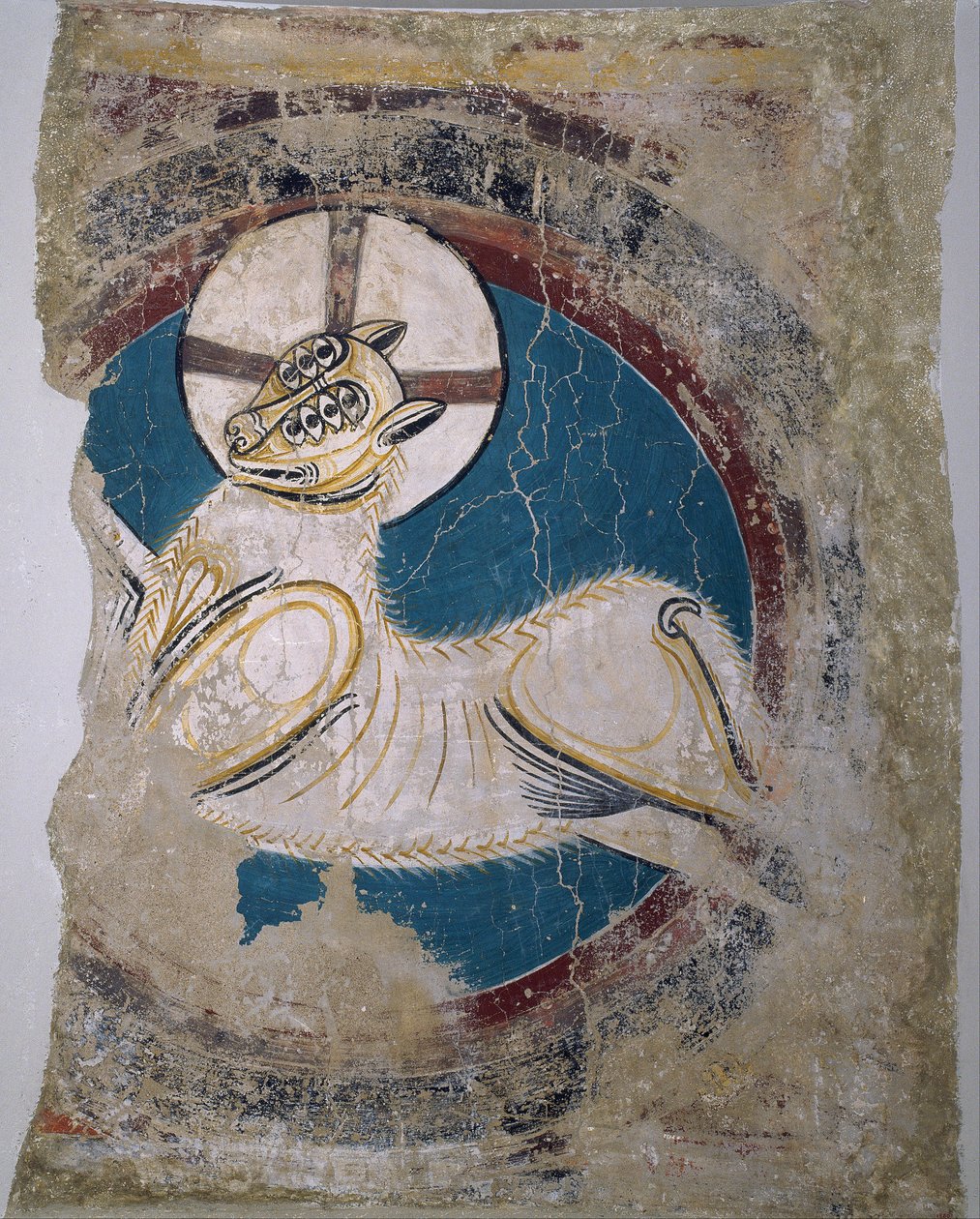 Apokalyptiskt lamm från Sant Climent de Taüll av Unknown