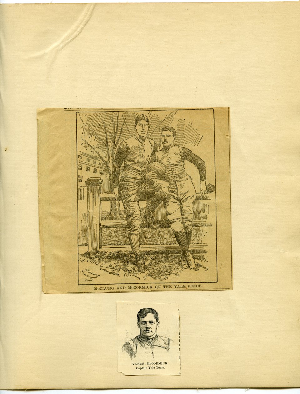 McClung and McCormick on the Yale Fence av Unknown