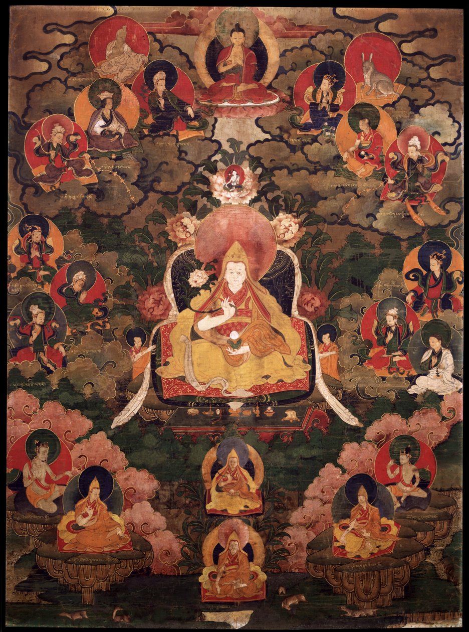 Sjunde dalai lama, Kalzang Gyatso (1708-1757) av Unknown