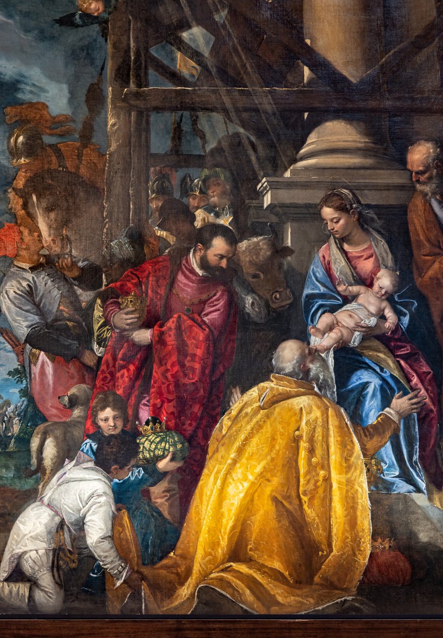Tillbedjan av Magi av (1528 88) Veronese
