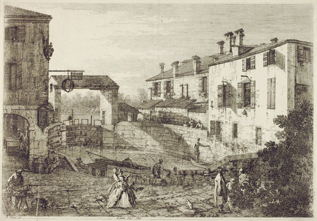 Doloporten (etsning) av Canaletto