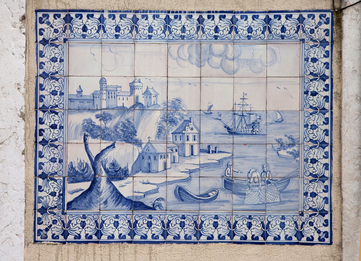 Azulejo, Lissabon, Portugal. av Unknown