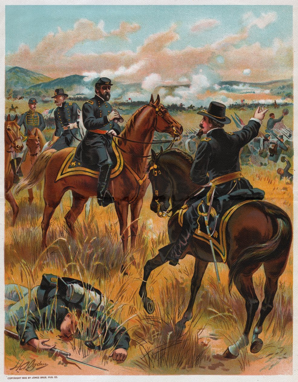 Bataille de Gettysburg. Slaget vid Gettysburg. av Unknown