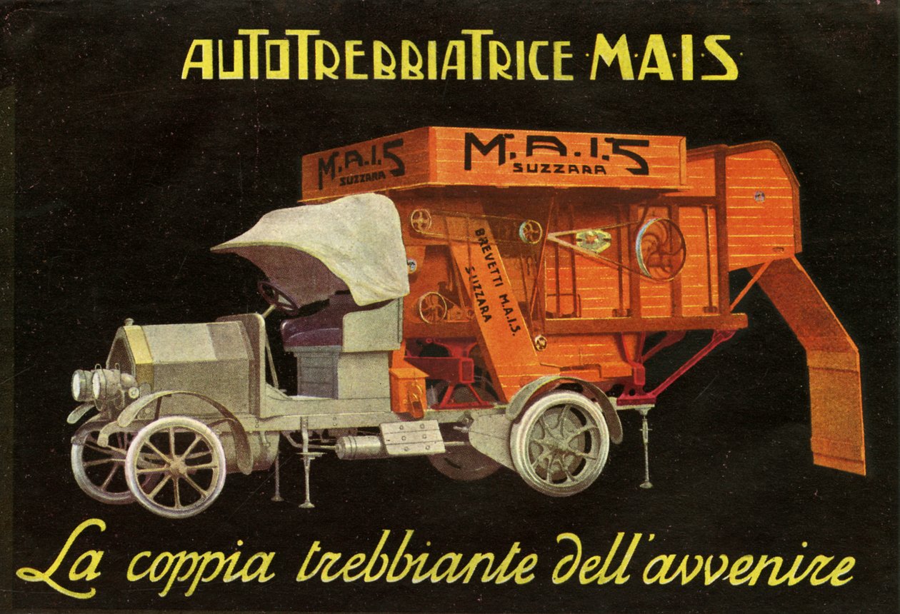 Jordbruksmaskiner. Suzzara, 1925 av Unknown
