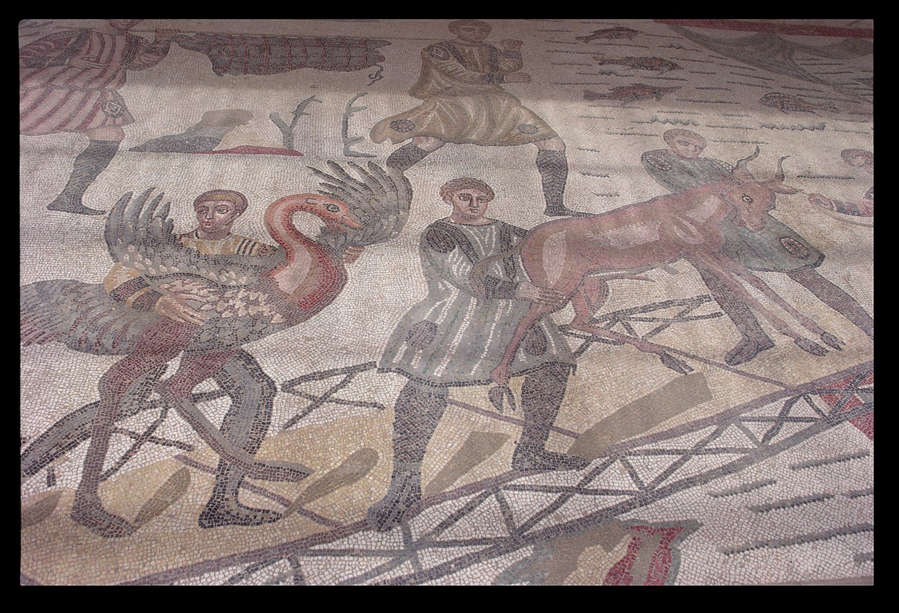 Golvmosaik, 300-talet e.Kr. (mosaik) av Unknown