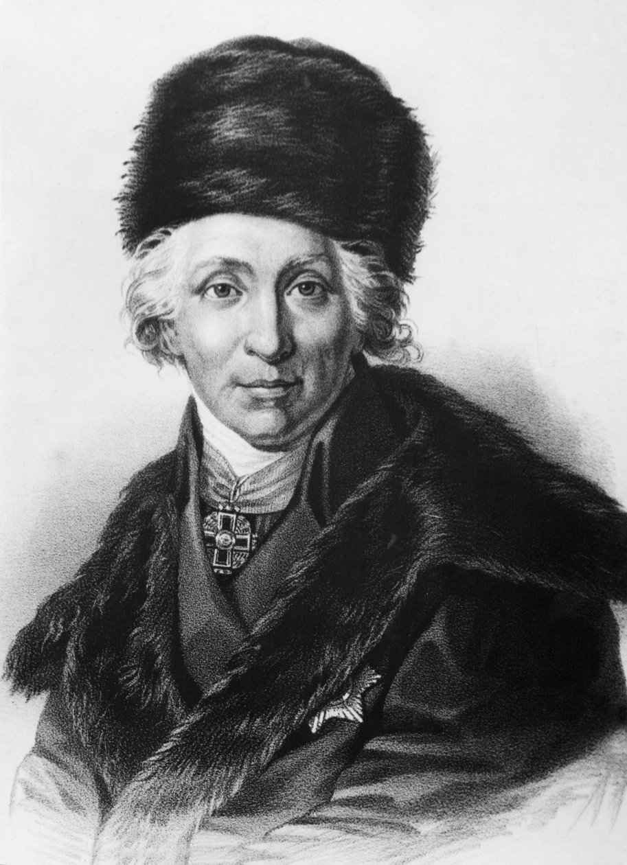 Gavril Romanovich Derzhavin (1743-1816), berömd rysk poet och patriot. av Unknown