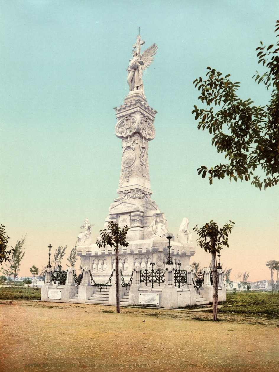 Monument till brandmännen, Colon Cemetery, Havanna, 1900 av Unknown