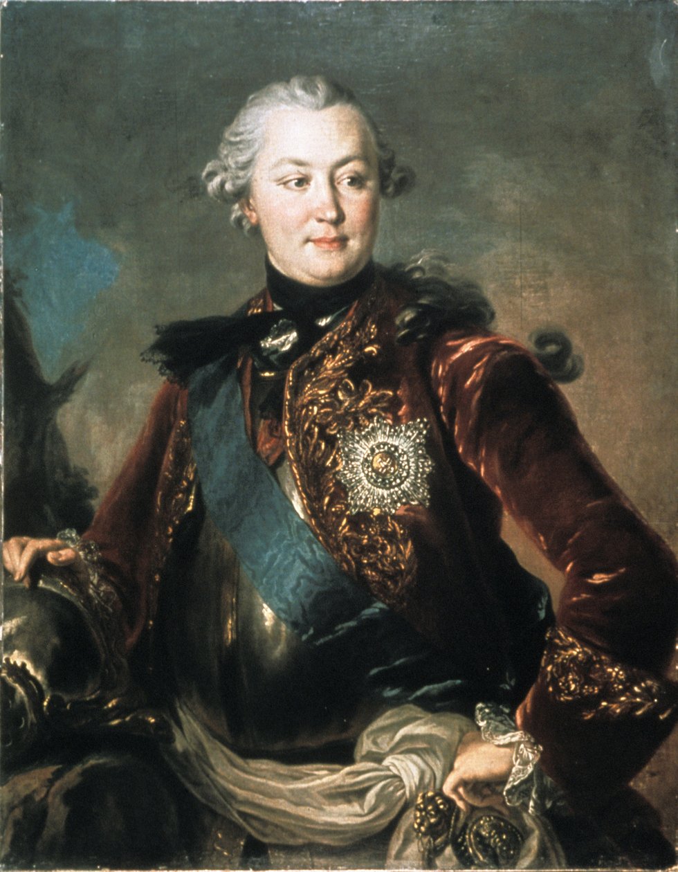 Porträtt av greve Grigory Orlov (1734 - 1783), Oljemålning av Stefano Torelli. av Unknown