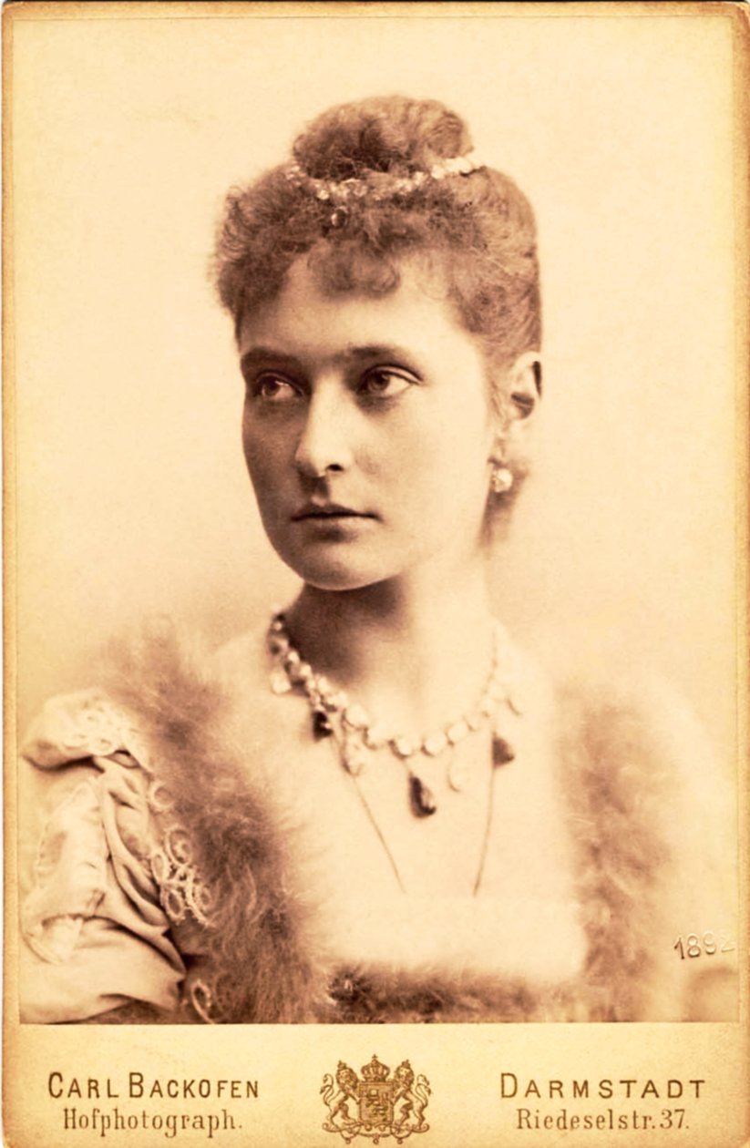 Ryska kejsarinnan Alexandra Fyodorovna, 1892. av Unknown