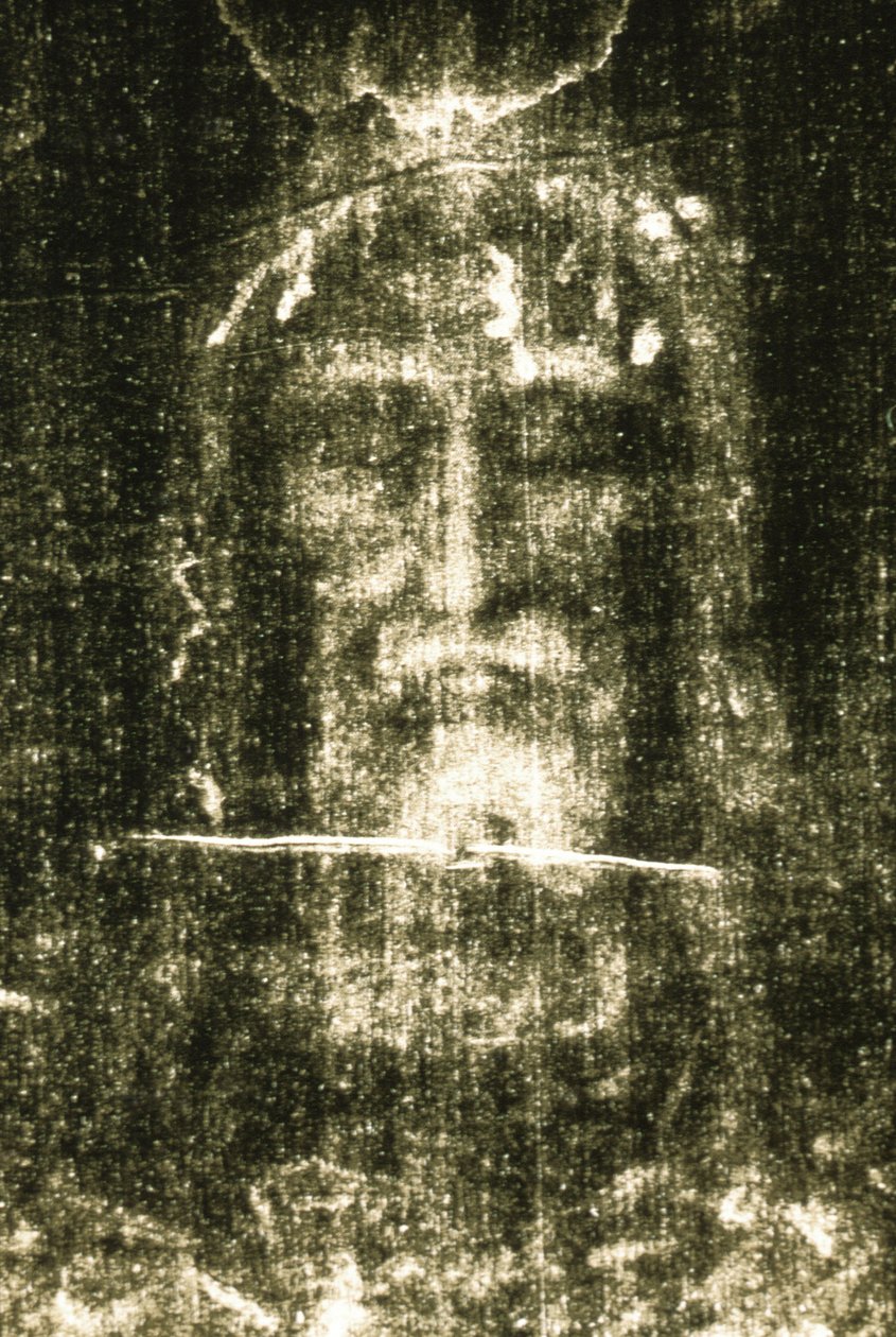 Sankta Veronicas slöja, även kallad Turins hölje, som skildrar Jesu Kristi ansikte av Unknown