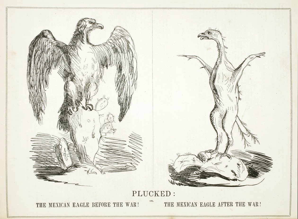 Plockad: eller, den mexikanska örnen före kriget! Den mexikanska örnen efter kriget!, 1847 av American School