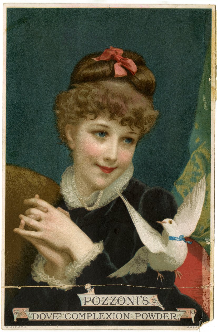 Pozzonis Dove Complexion Powder [trade card recto] (färg litho [trade card]) av American School