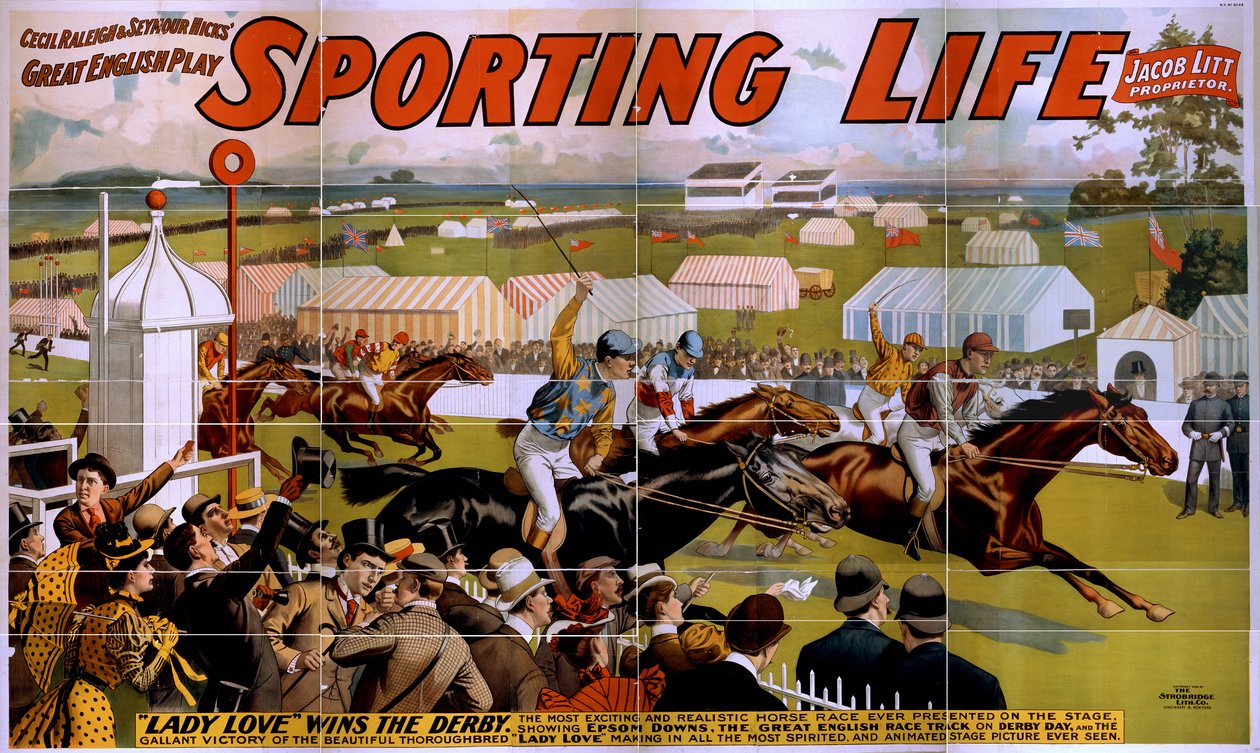 Affisch Sporting Life, 1898 av American School