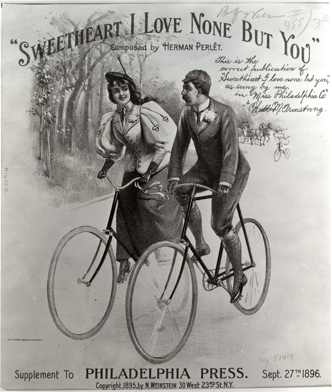 Sweetheart I Love None But You [omslagsblad], 1896 av American School