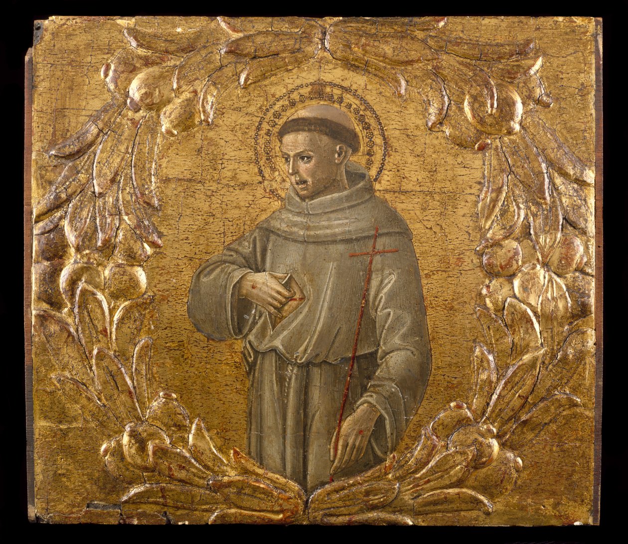 Saint Francis, ca 1475-78 (tempera & bladguld på trä) av Benvenuto di Giovanni