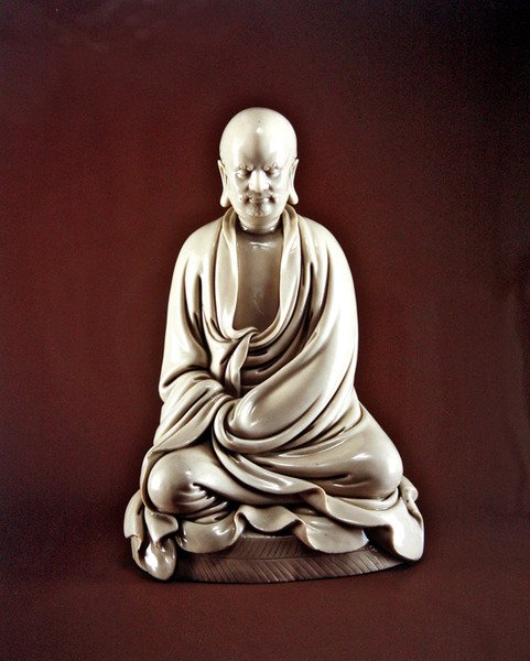 Bodhidharma (Damo), Mingdynastin (1368-1644) (porslin) av Chinese School