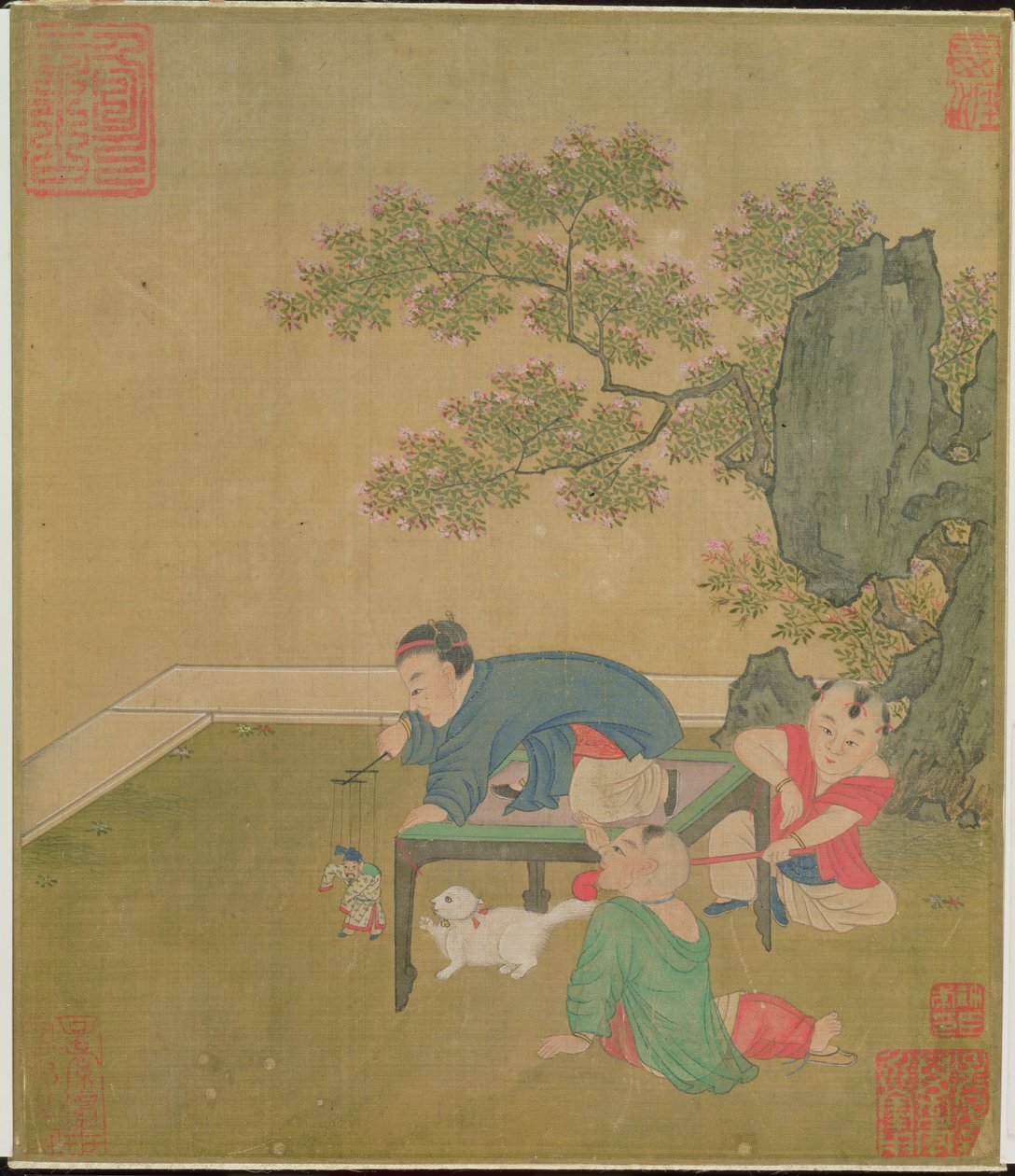The Puppeteer, Chien Lung Dynasty (wc på siden) av Chinese School
