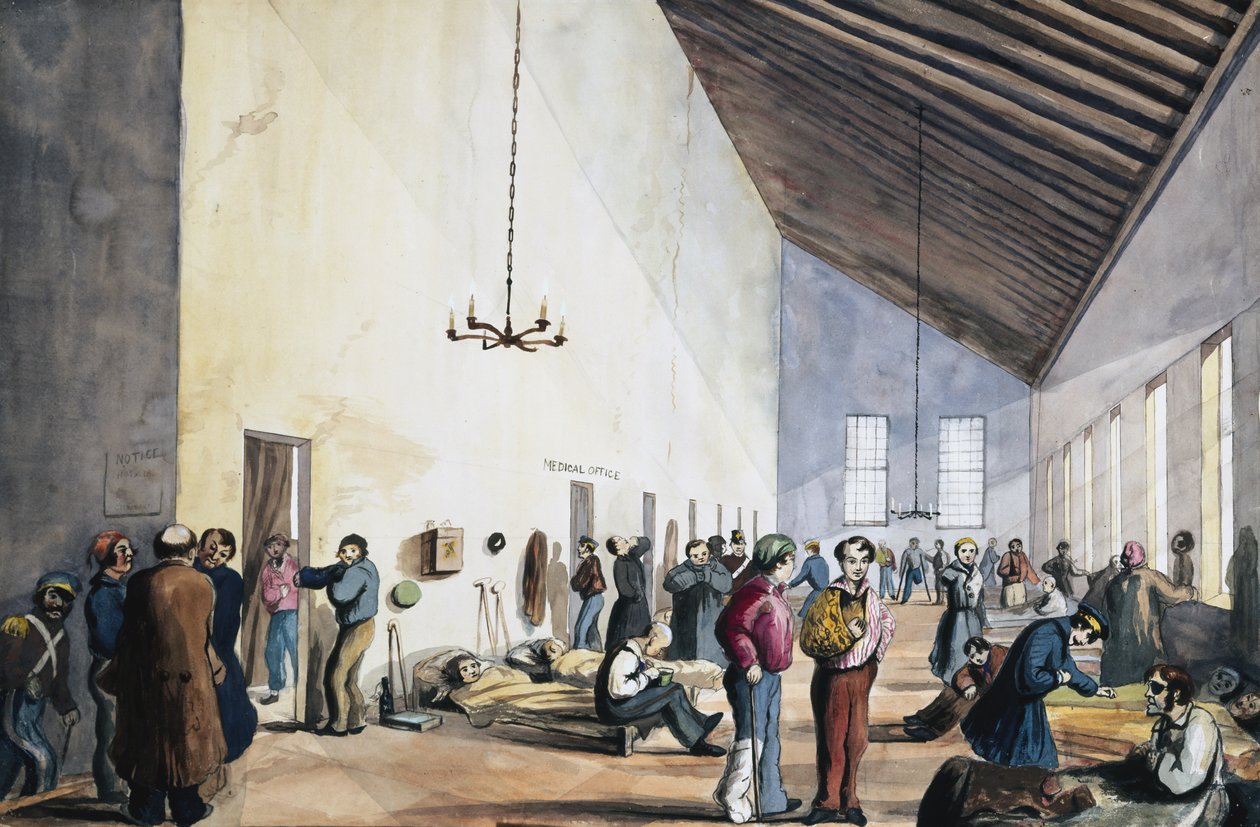 Scutari Hospital, Turkiet, 1857 (wc på papper) av English School