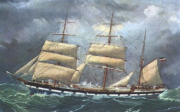 The Barque Aurora ex Sarah Grice av English School