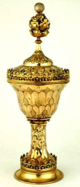 Wardens Grace Cup, c.1480 (förgylld silver) (se även 355576) av English School