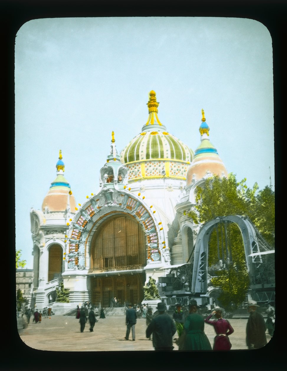 Parisutställning: Palace of Metallurgy and Mines, 1900 (lanternrutschbana) av French Photographer