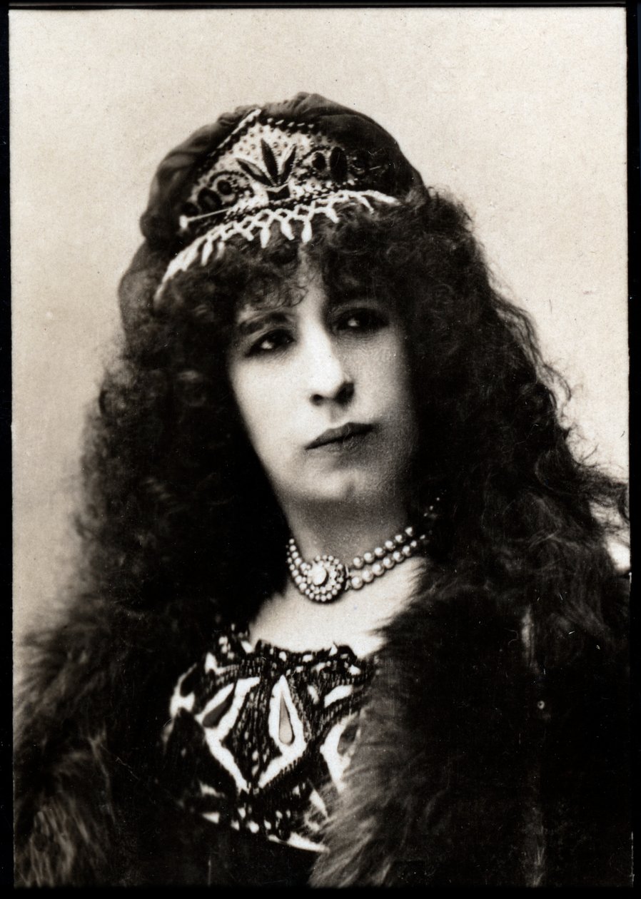 Porträtt av Aimee Tessandier (1851-1923), fransk skådespelerska. av French Photographer