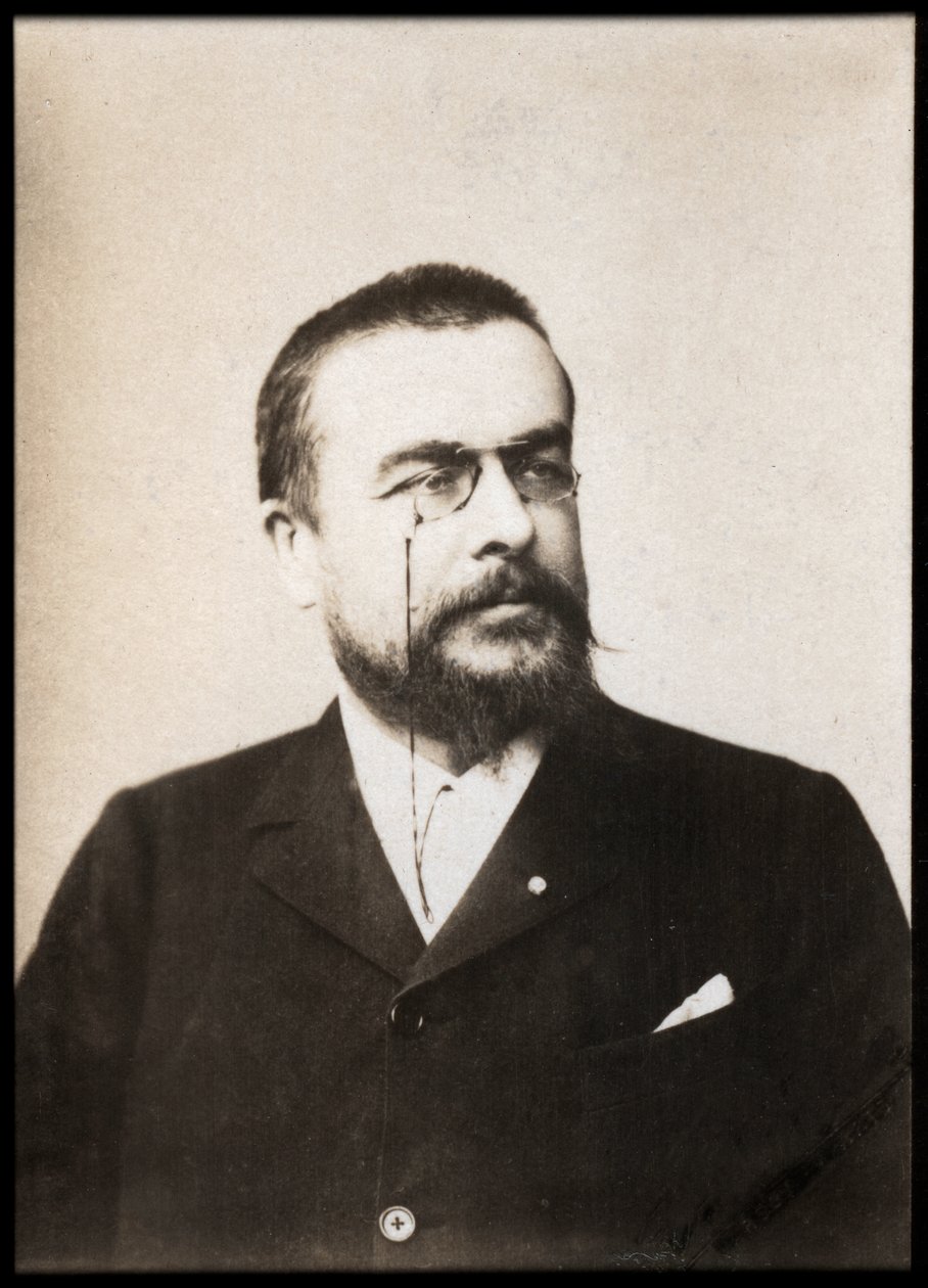 Porträtt av Alexandre Charles Auguste Bisson (1848-1912), fransk dramatiker, vaudevilleskapare och romanförfattare. av French Photographer