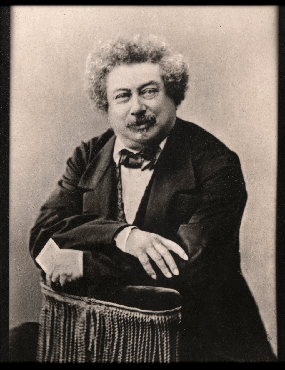 Porträtt av Alexandre Dumas (1802-1870), fransk författare. av French Photographer