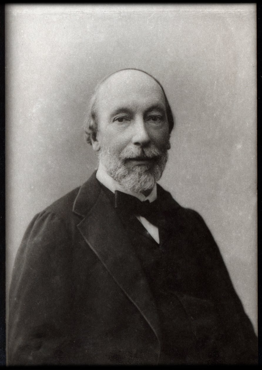 Porträtt av Auguste Vacquerie (1819-1895), fransk journalist och författare. av French Photographer