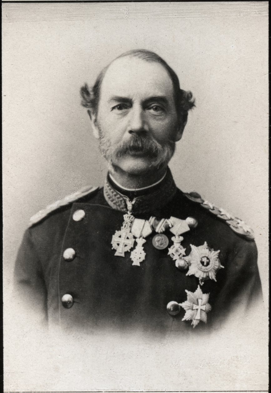 Porträtt av Christian IX av Danmark (1818-1906), kung av Danmark. av French Photographer