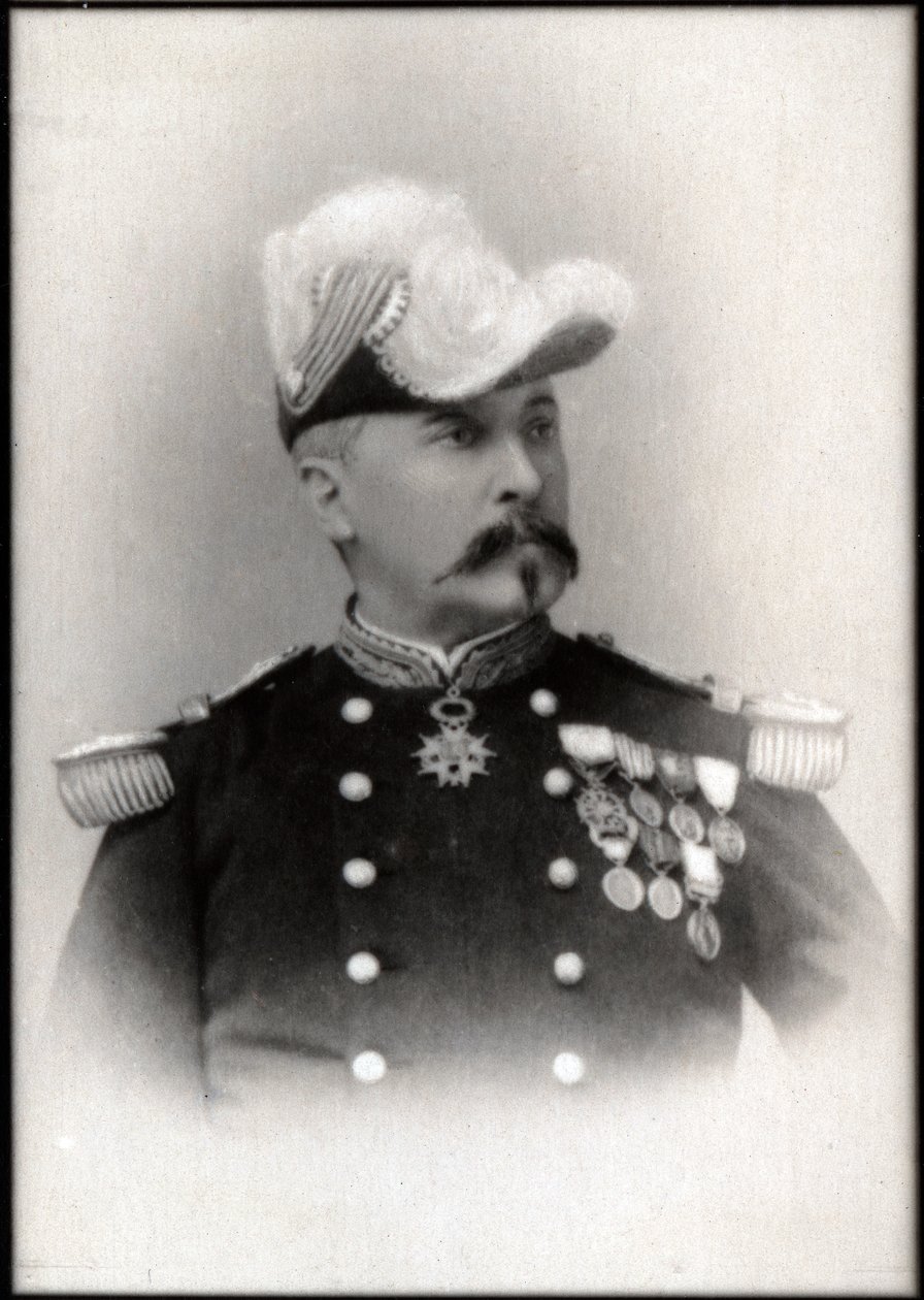 Porträtt av Edouard Ferdinand Jamont (1831-1918), fransk general. av French Photographer
