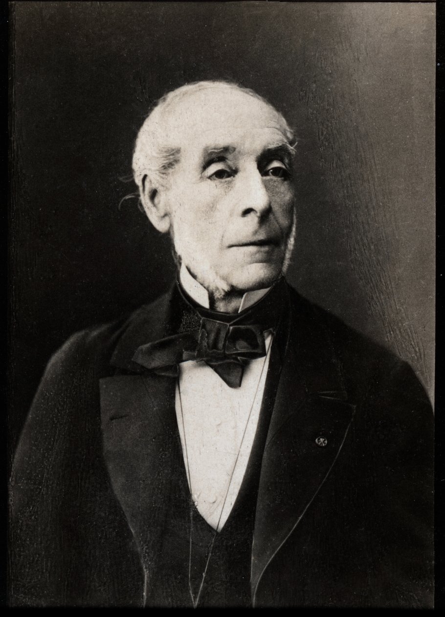 Porträtt av Ernest Legouve (1807-1903), fransk dramatiker. av French Photographer