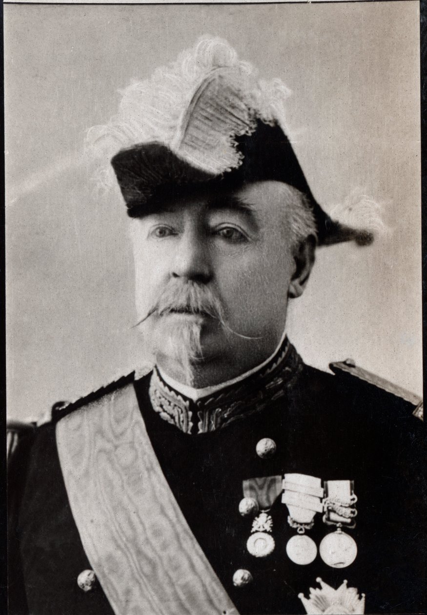 Porträtt av Felix Gustave Saussier (1828-1905), fransk general. av French Photographer