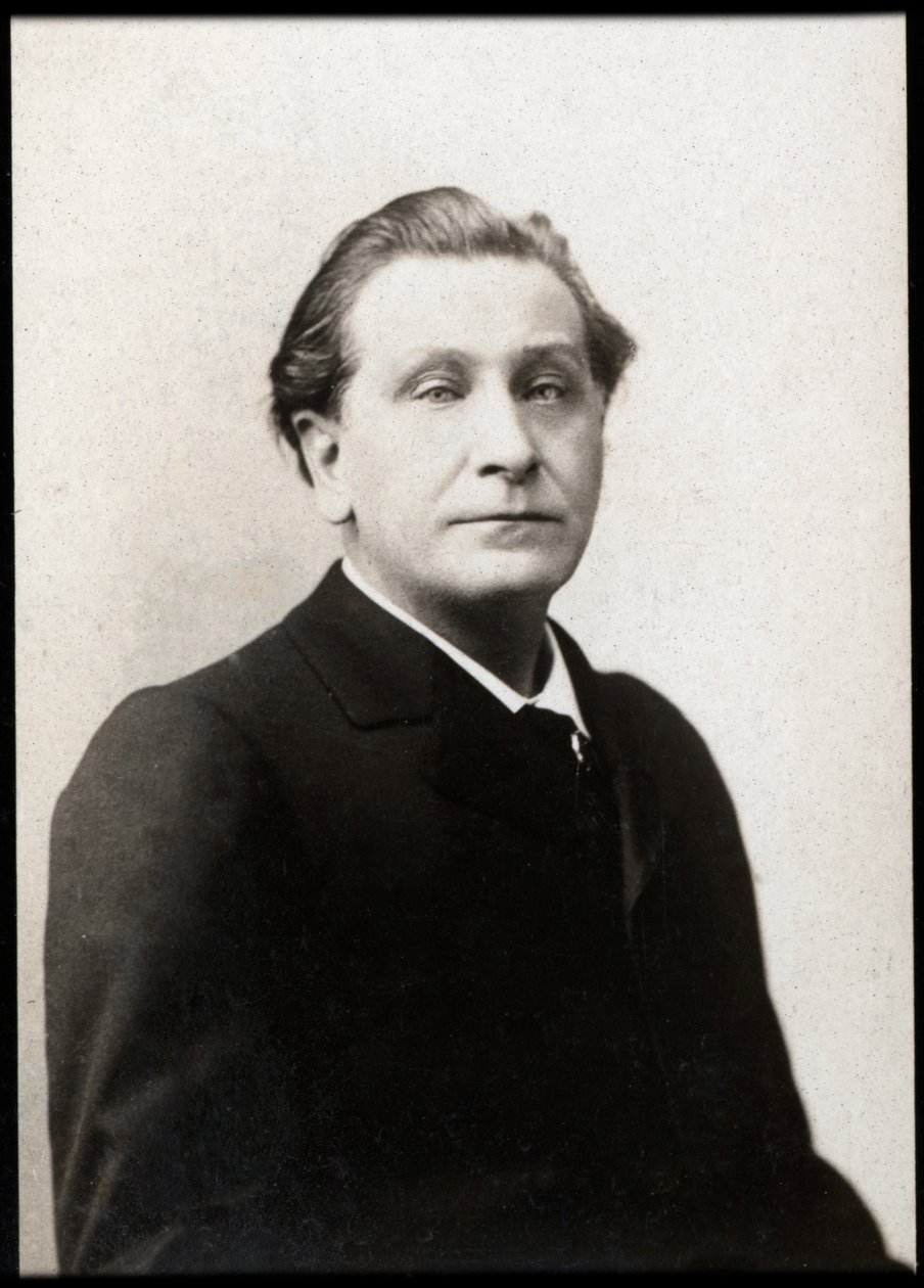 Porträtt av Francois Coppee (1842-1908), fransk poet och romanförfattare. av French Photographer
