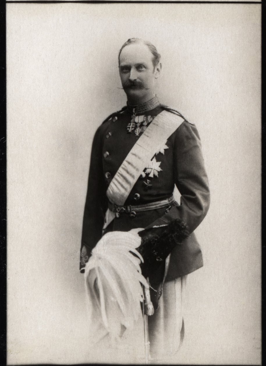 Porträtt av Fredrik VIII av Danmark (1843-1912), kung av Danmark. av French Photographer